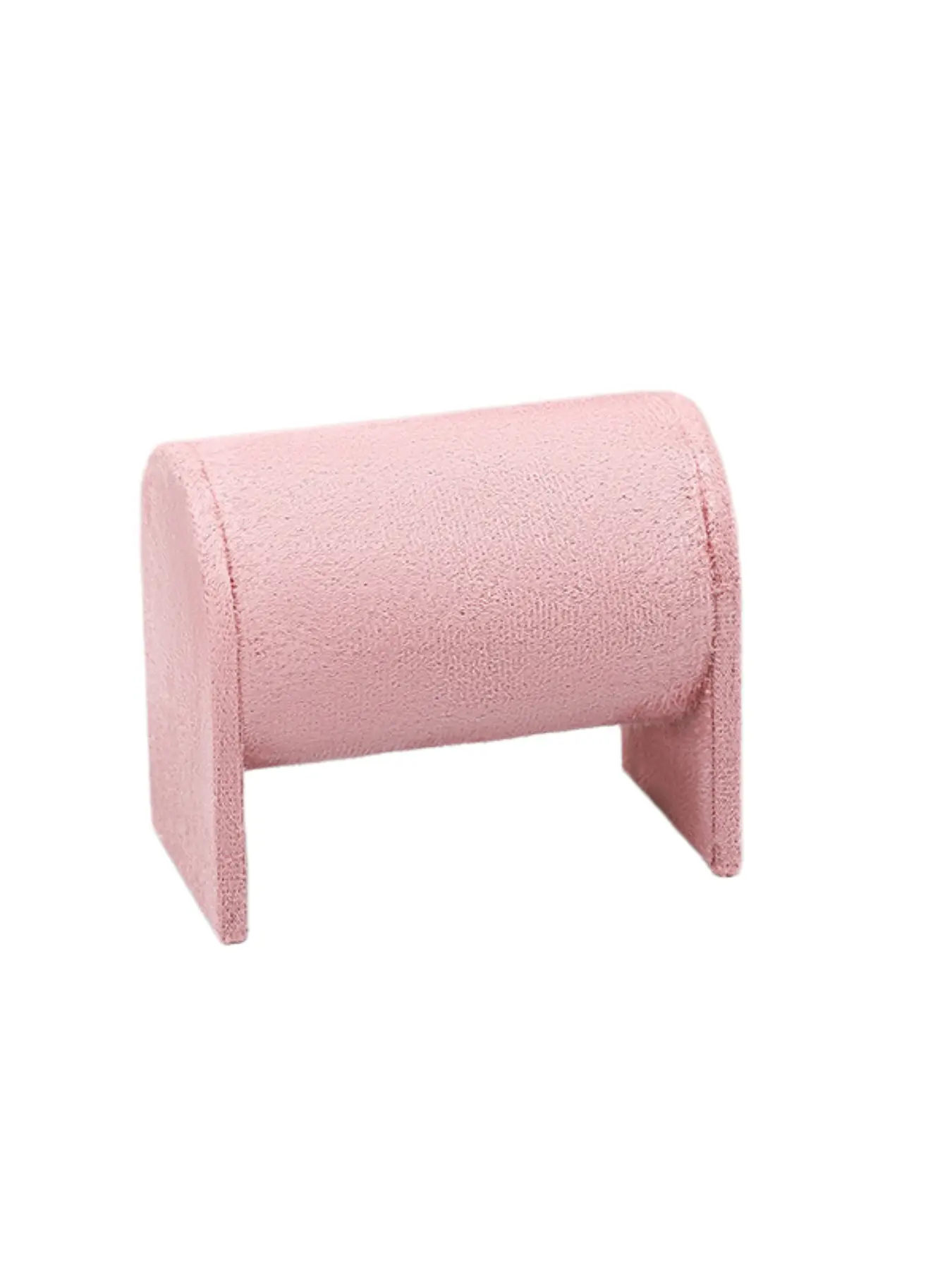 Elegant Bracelet Display Stand with Storage Box, Velvet Elliptical Tower Desktop Decor, Valentine's Day Birthday Gift, Home or Retail Use
