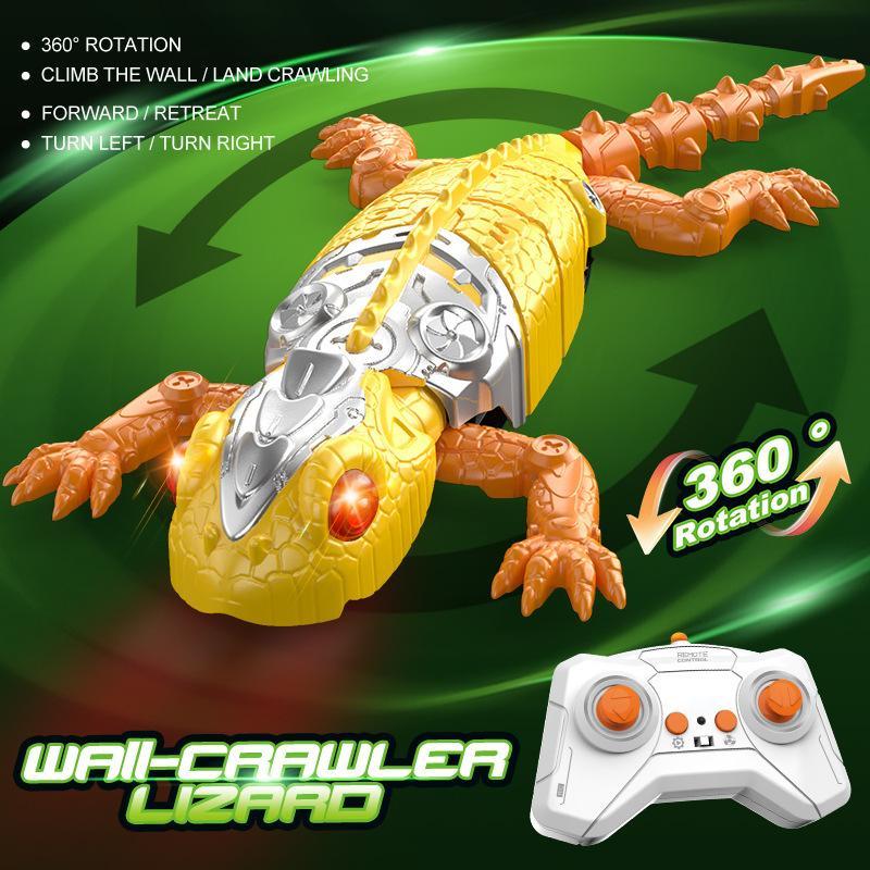 RC Wall Climbing Toys Lizard Spider Cockroach Snake Crab Octopus, LED Eyes, 360° Rotating Stunt Car, Wall Ceiling Window Climber, Remote Control Vehicle, Fun Indoor Toy for Kids Adults