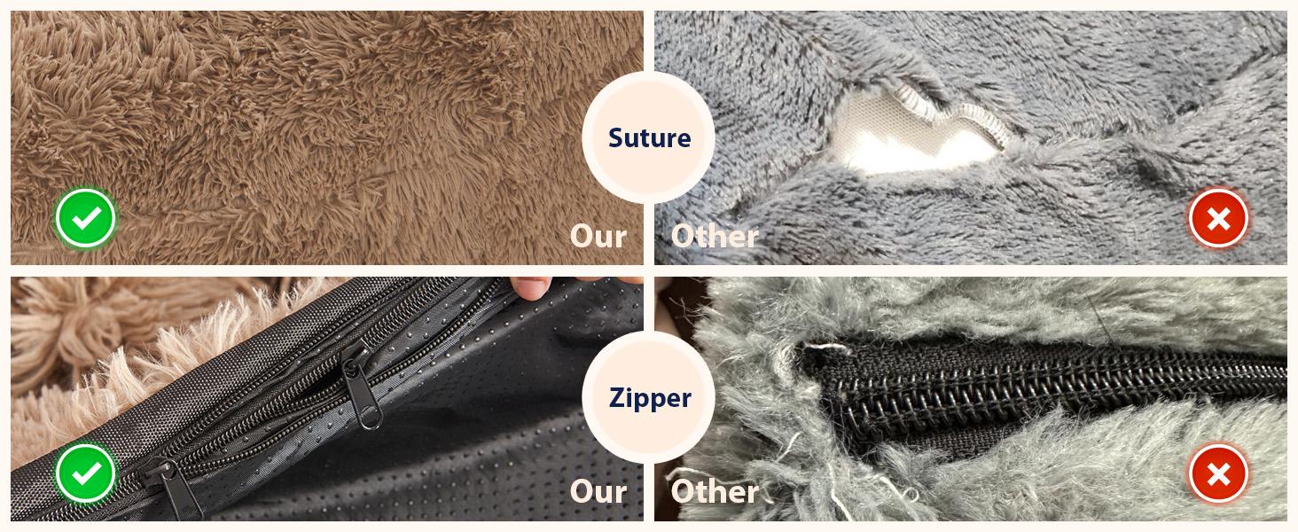 Stuffed Animal Storage Bean Bag Chair Cover (No Filler) Washable Ultra Soft Bean Bag Cover for Organizing Plush Toys or Textile, Sack BeanBag Covers for Adults, Teens, 6FT, Khaki