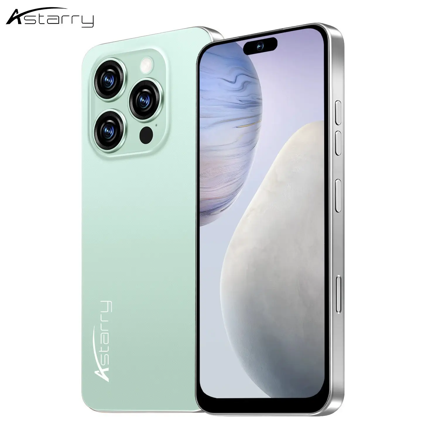 Astarry-affordable smartphone 16 Pro Max, 6.93-inch HD display, face recognition, GPS, Bluetooth compatibility, WiFi, 6GB memory, 64GB storage space, dual card dual standby, 4950 mAh battery, Android 12.