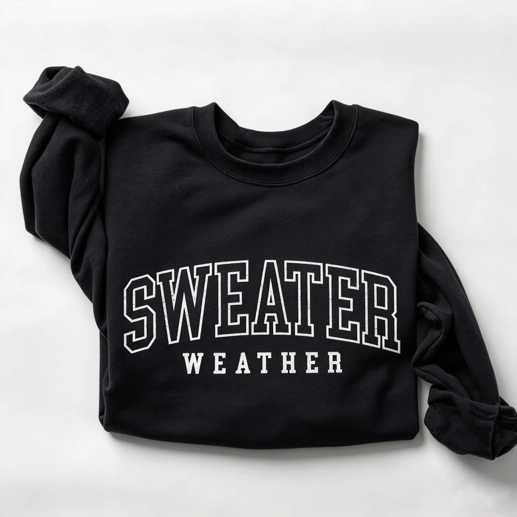 Womens Sweater Weather Sweatshirt, Cozy Shirt, Winter Fall Sweater Womenswear