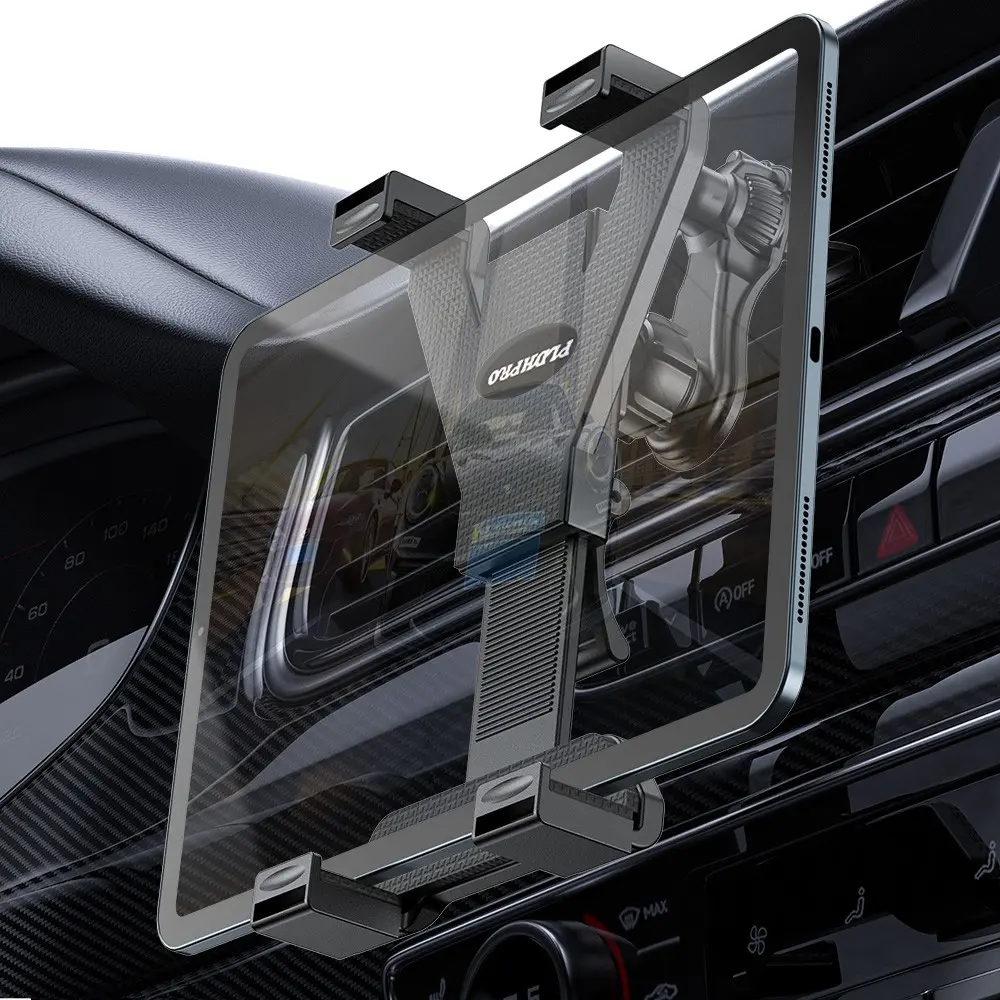 Car Vent Mount Tablet Stand, Adjustable Car Holder with 360° Rotation, Compatible with 7-11 Inch iPad, Galaxy Tab, Etc