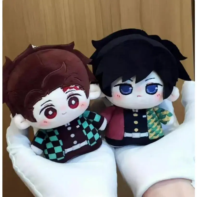 Japanese Anime Cotton Doll Plush Toy - 10cm Demon Slayer Giyu Tomioka/Mitsuri Kanroji/Douma Figure, Cute Desktop Decoration, Festival Gift for Fans, 2026 Popular Item, c,b,yes,none