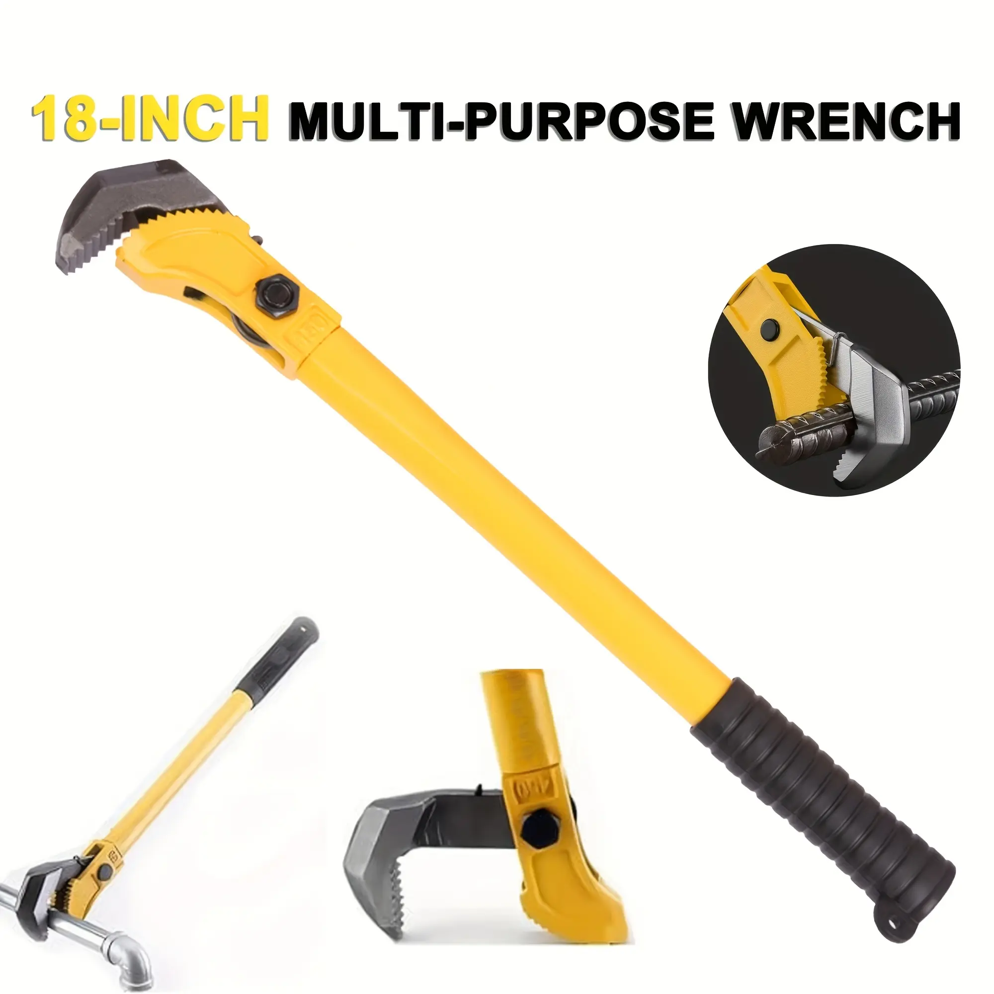 18-inch Hand Wrench, Heavy-Duty Tools & Hardware for General Repair Tasks