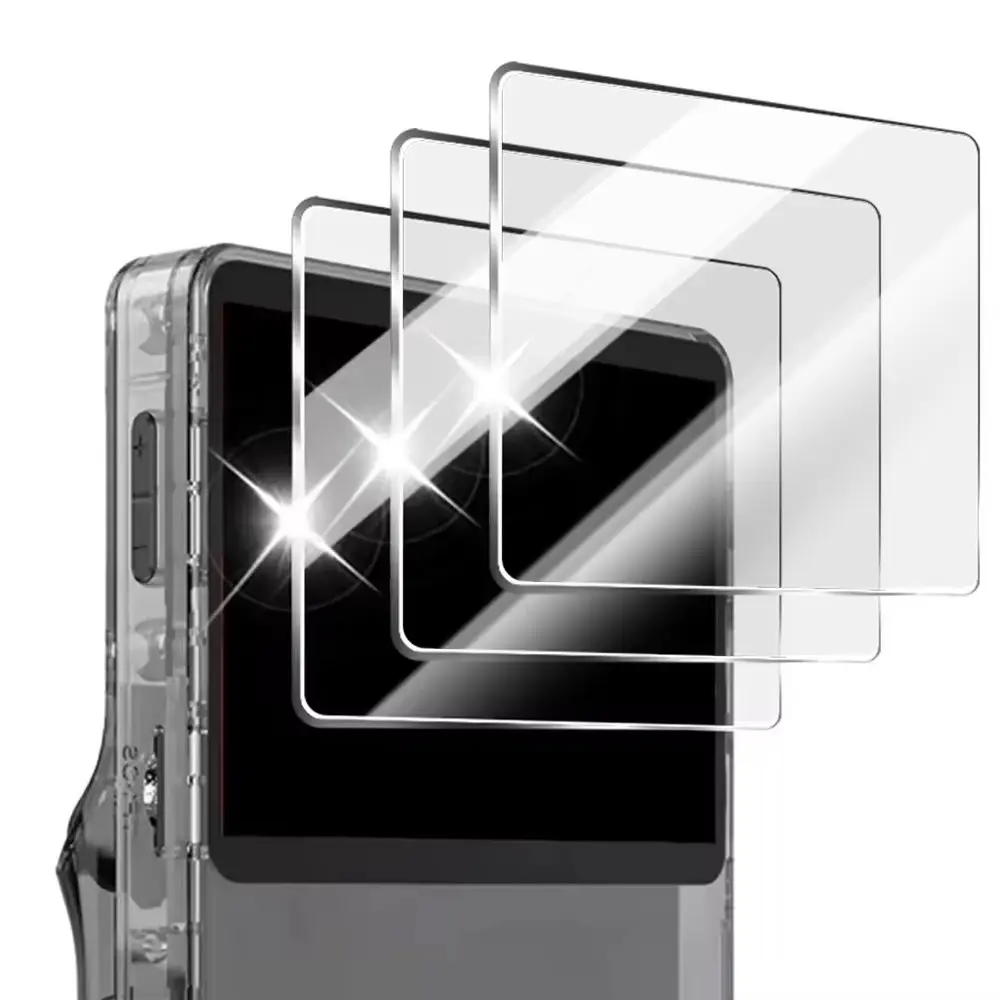3 Pieces HD Tempered Glass Film for R36s Handheld Game Console, Anti-Fingerprint, Shockproof, Easy to Apply, Screen Protector