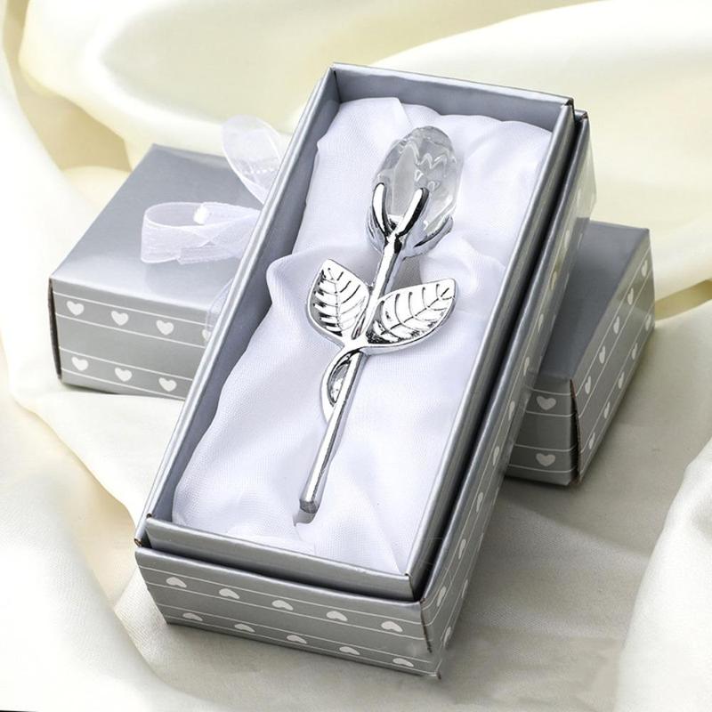 Metal Rod Acryl Rose Gift Box Set, 3pcs/set Artificial Rose Flower Gift Set, Rose Design Party Favors, Wedding Engagement Gift for Women & Men, Beautiful Gift Box
