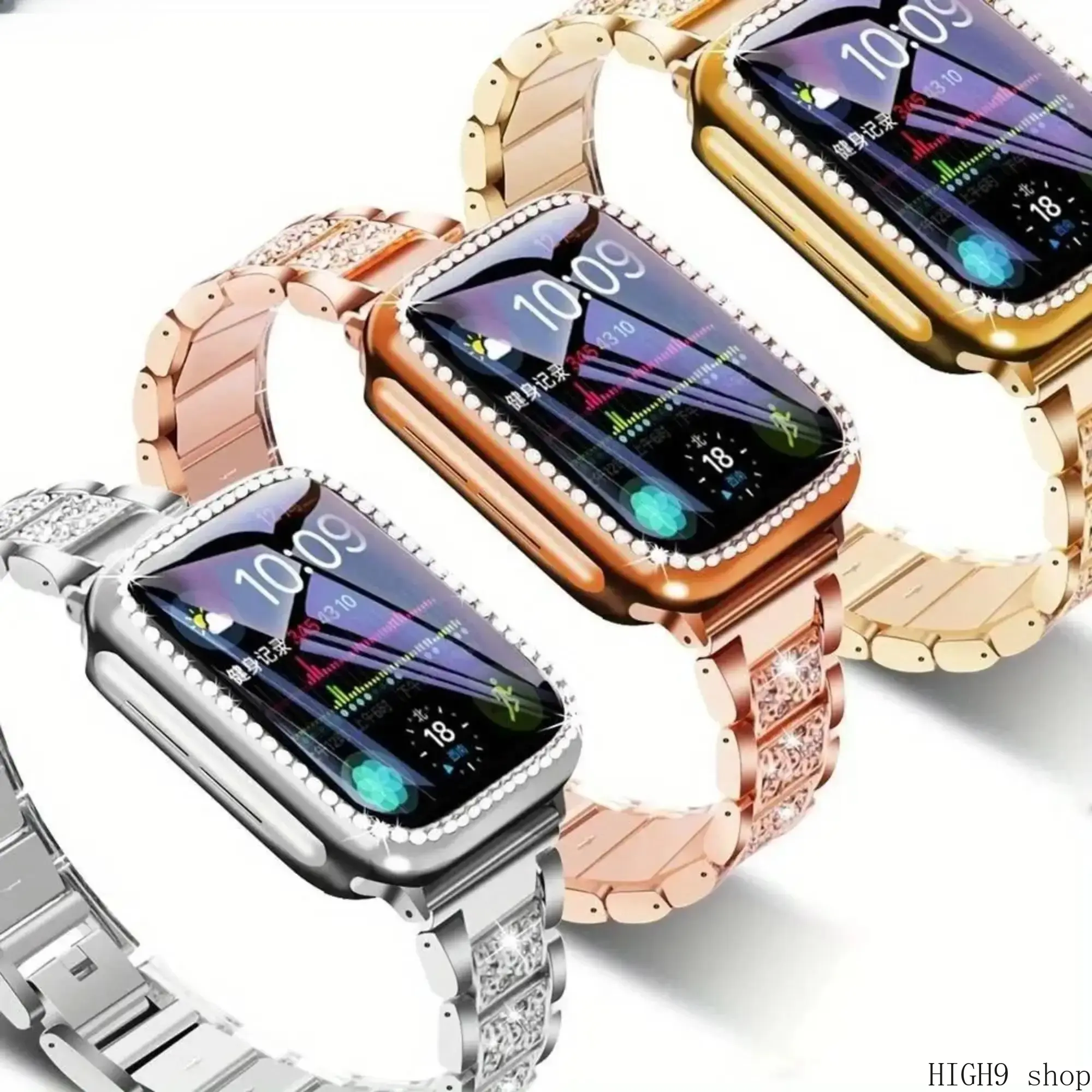 2026 New Women Metal Watch Strap & Protective Case Set, Elegant Bracelet Style Smartwatch Accessory Available in 40mm/41mm/42mm/46mm Sizes, Sturdy Comfortable Wristband for Daily Commuting, Dating and Party Styling, Ideal Fashion Gift for Ladies, Only Str