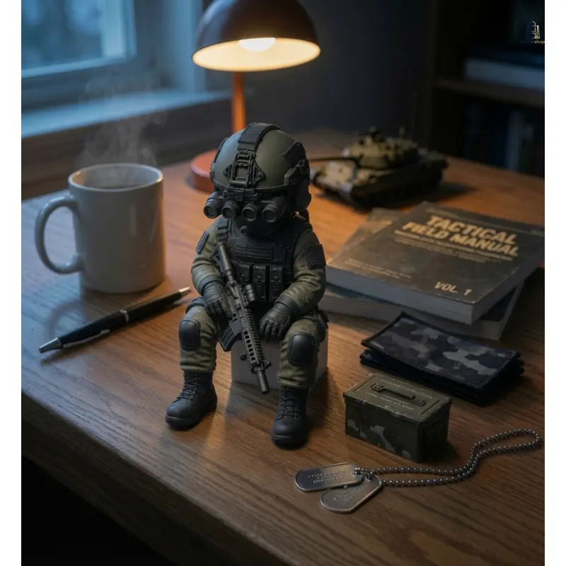 Mini Soldier Figurine Ornaments, Detailed Tiny Soldier Statues, Cute Table Decorations, Fun Holiday Gift Ornaments Suitable for Present Giving