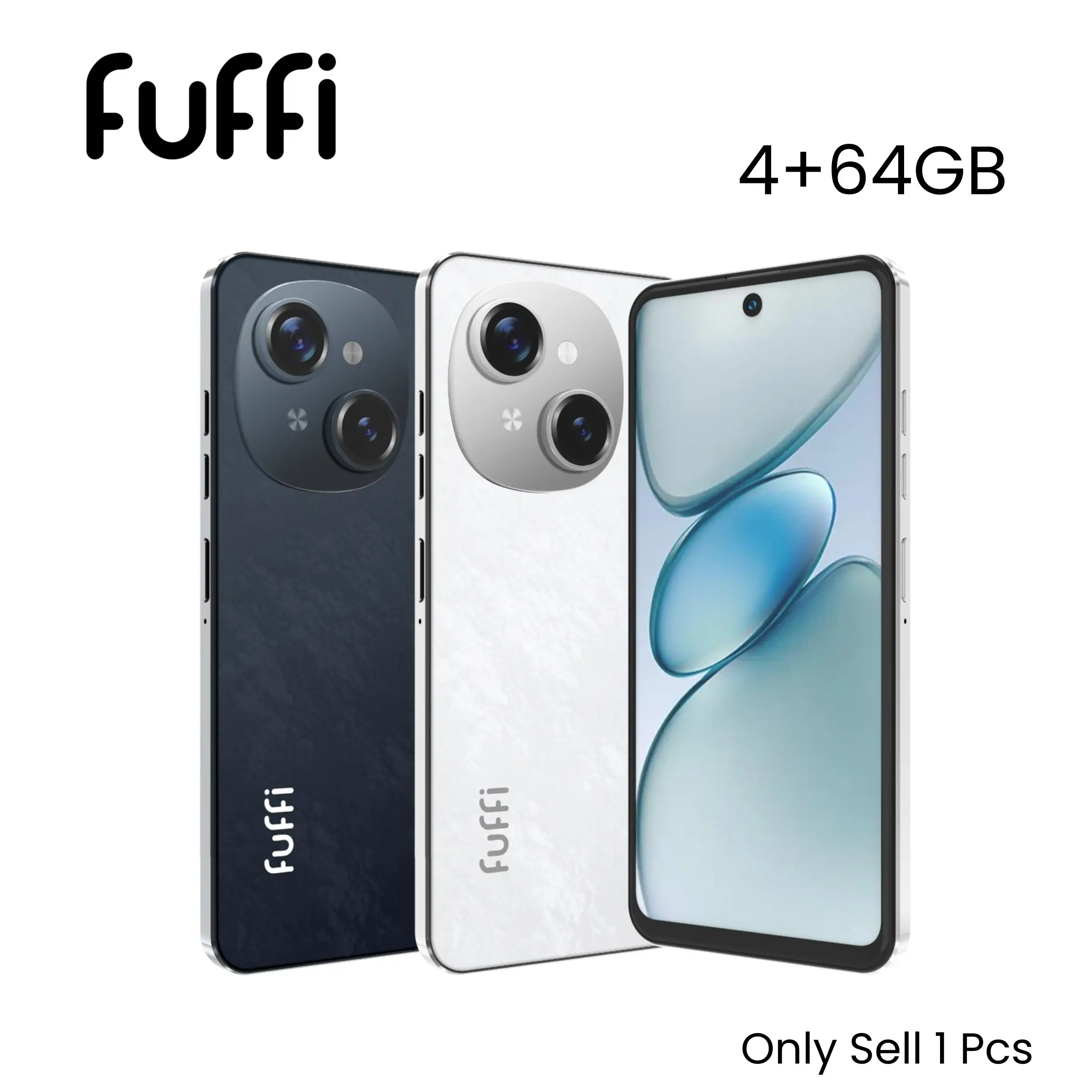 FUFFi-4+64GB ROM Smart Phone, 6.56 Inch Screen, Unlocked 4g Network, Android 12.0, 3800mah Battery, Dual Sim, Fashionable Mobile