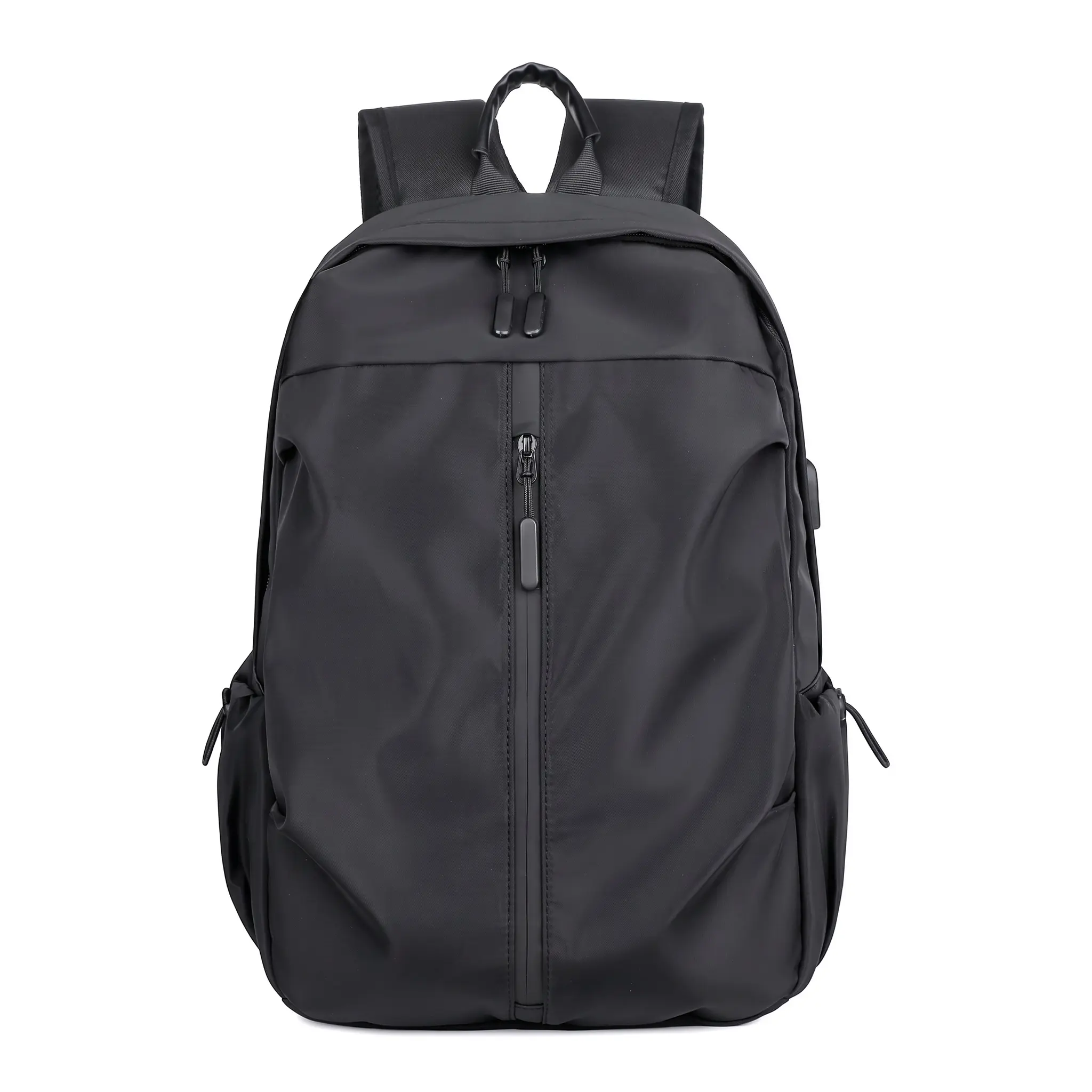 Casual Travel Backpack For Men 15 Inch Laptop Bag Nylon Lightweight Air Cushion Straps USB Port Daily Commute School Student