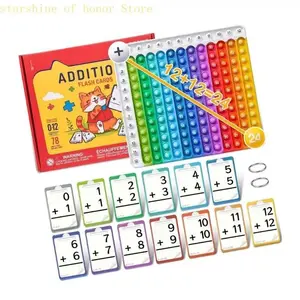 11UB Creative Math Learning Cards Students Interactive Focused Development & Memory Training Arithmetics Practice Study Cards