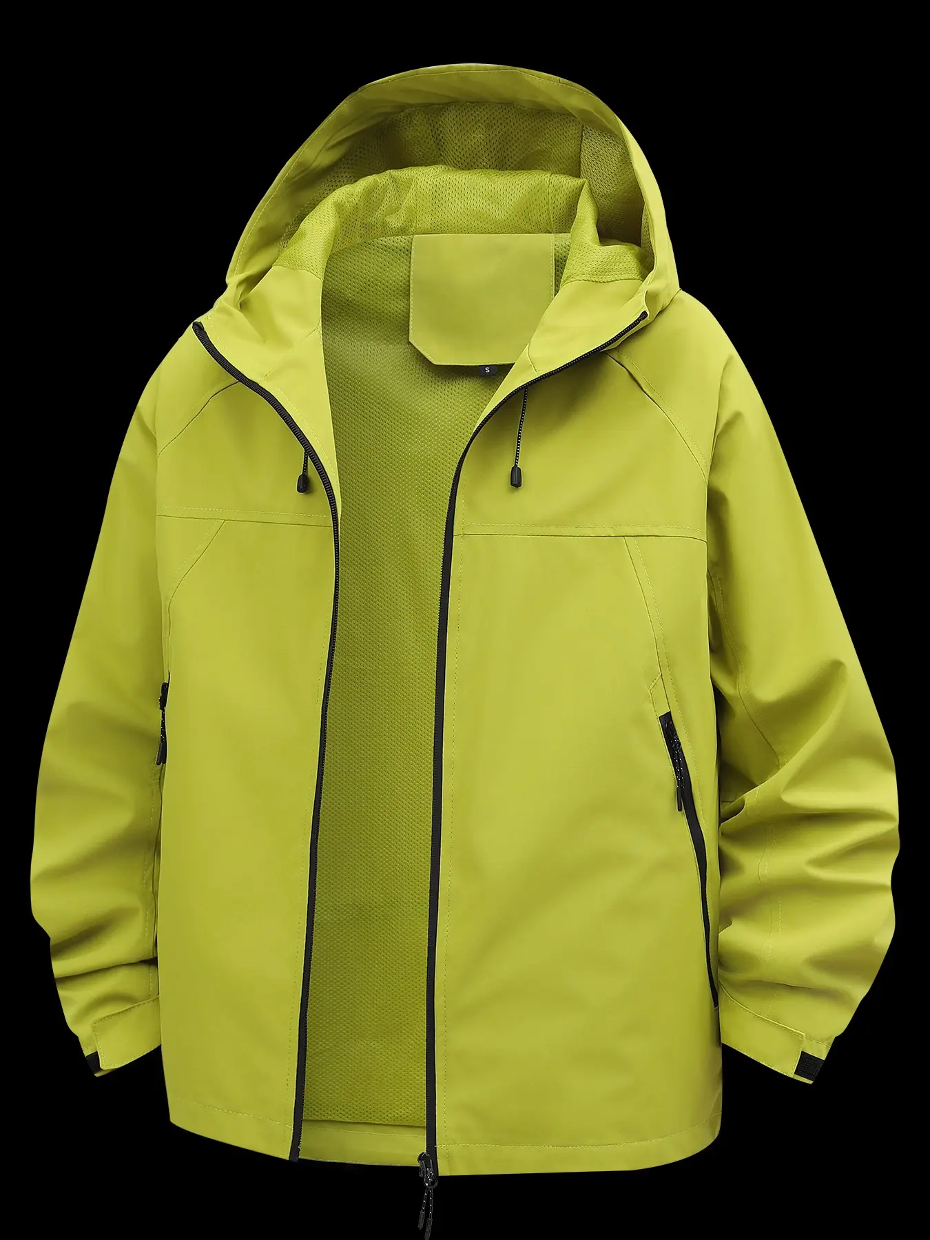 Simple Functional Hooded Jacket, Spring Autumn Outdoor Sports Hiking Waterproof Durable Raincoat, Men's Casual Outerwear, Casual Sportswear Jacket