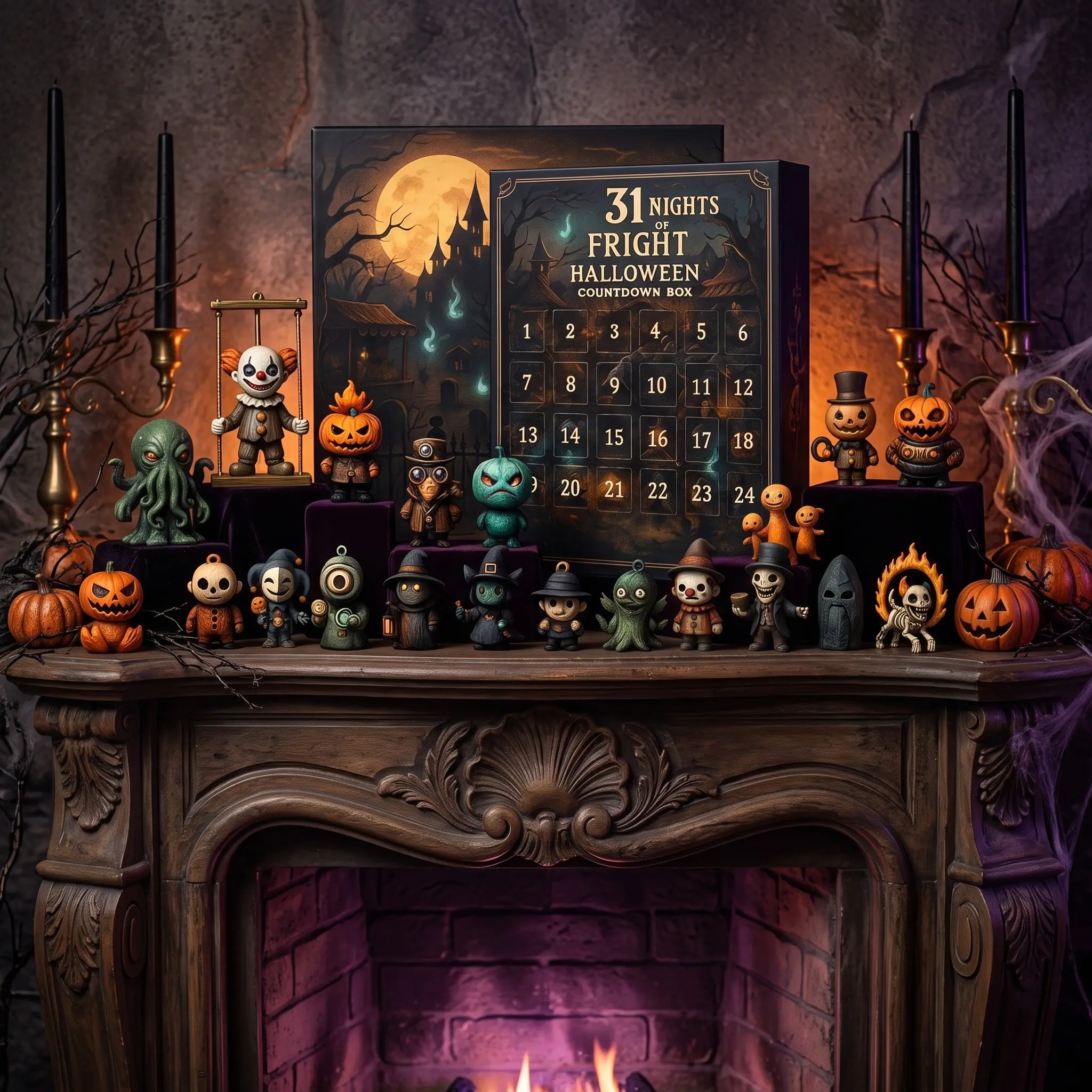 31 Days Halloween Advent Calendar, Surprise Spooky Box Set, Perfect for Halloween Countdown, Fun and Exciting Perfect Gift Bundle for Kids and Adults