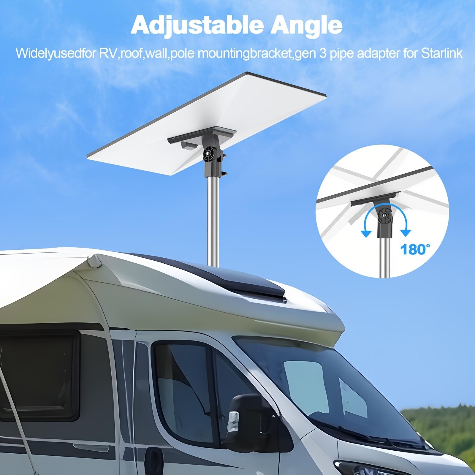 Starlink Gen 3 Tube Adapter, Ceiling Post Mount Support, Round Installation Kit, Standard Dish Accessories, Easy Setup, Durable Design