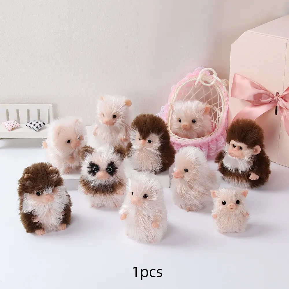 Standing Simulation Cartoon Animal Doll, Educational Interactive Handmade Soft Stuffed Animal Plush Silicone Toy, Fun Learning Plaything, Stuffed Animal Gifts
