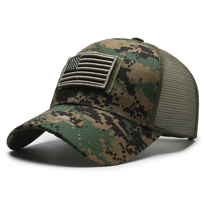 Personalized Embroidered Women's Baseball Cap, Mesh Cap, Men's Outdoor Functional Cap, Camouflage Trucker Hat