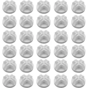 30Pcs Plastic Grid Cube Organizer Connectors for Modular Closet Storage Organizer & Wire Shelving (White)