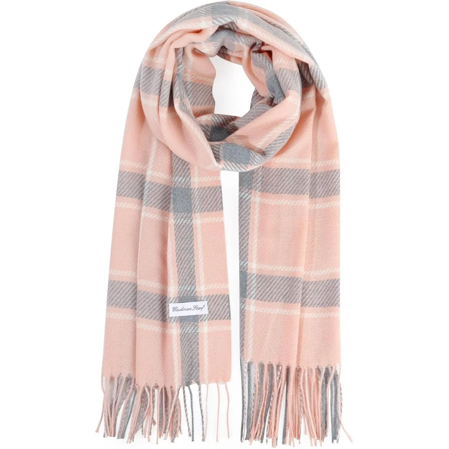 Women's Winter Scarf Classic Tassel  Large Shawl Thick Wraps | Cold Weather Shawl Cashmere Cozy Wrap  Fit Ladies Fall Winter Gifts Scarves for Daily Wear