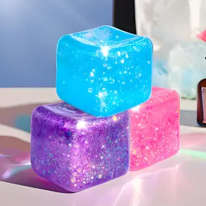 Squeezable Ice Block Toys in Various Shapes Can Bring Joy. Just Squeeze Them Once And You Can Easily Relieve Stress. These Creative Soft Cube of Ice Cubes Are Essential for Party Celebrations. They Include Squeezing Toys. Color.Random Color