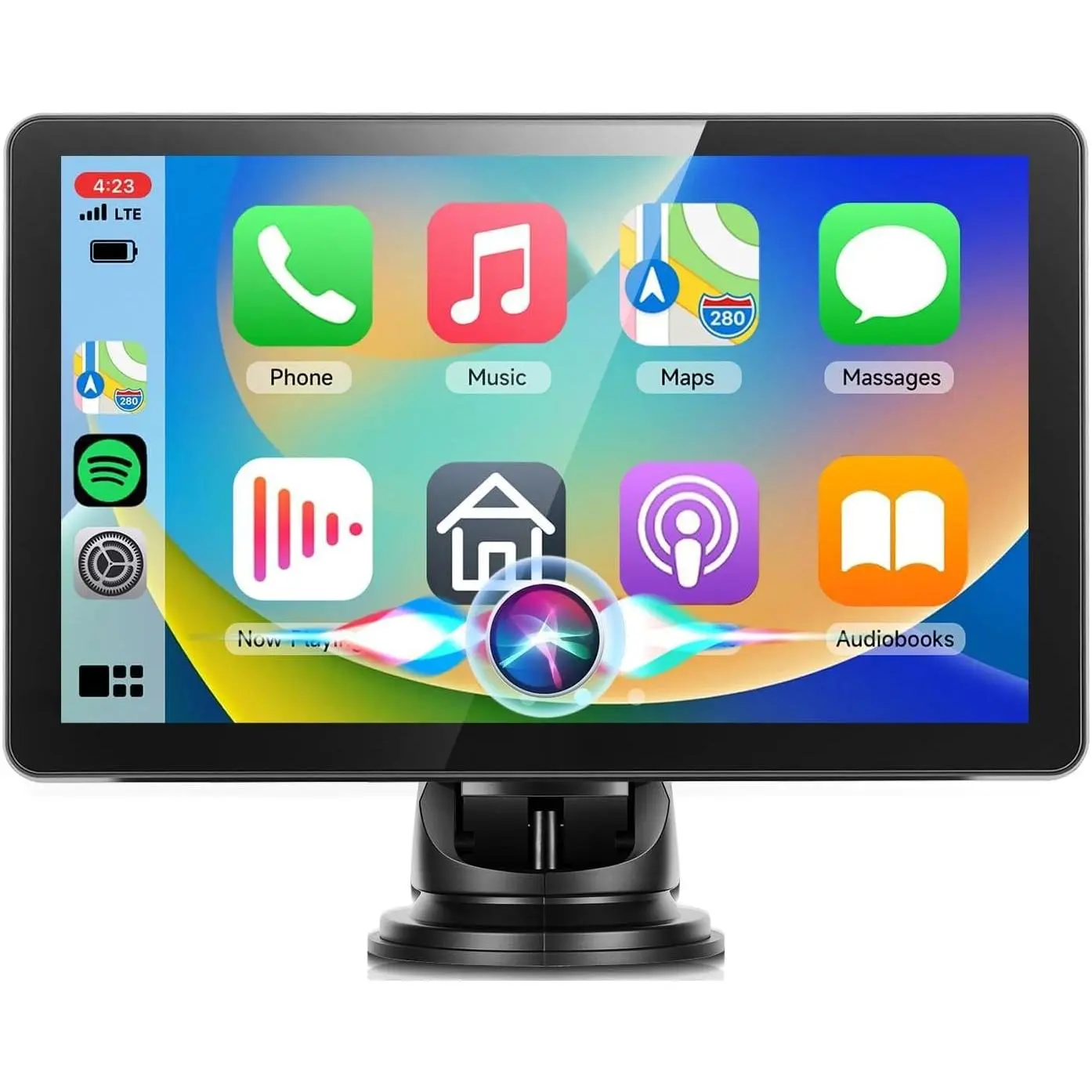 Rimoody 7-in-Cell Full Lamination Portable Car Media Player, CarPlay Touchscreen with Wireless CarPlay Screen, Android Auto, High Definition Reversing Camera, Mirror Link, FM, AUX Audio Output, TF Card Player, Plug & Play