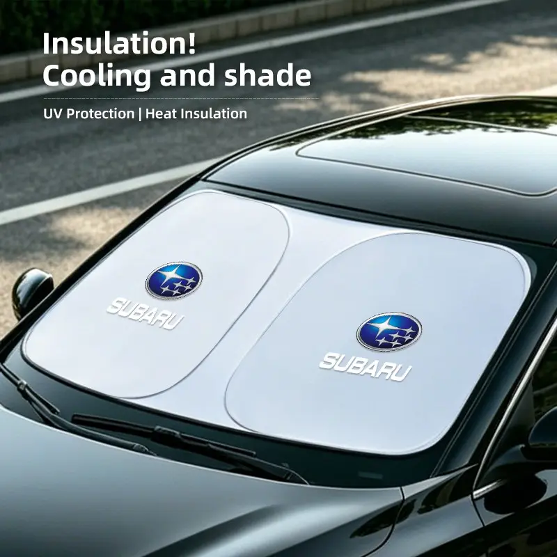 Car Windshield Sun Shade Cover Foldable Front Window Sun Visor Blocks UV Refletive Car Parasol Sunshade For Subaru Crosstrek Forester Outback Impreza BRZ WRX Ascent REX Solterra Levorg XV Legacy Exiga Tribeca Car Window Sunshades