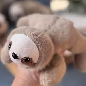 20CM Simulation Lying Sloth Animal Soft Stuffed Plushies Home Decor Dolls for Birthday Gifts
