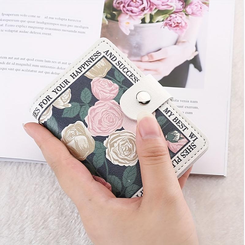 Stylish Women's Credit Card Holder, Compact Multi-Slot Wallet for Cards, Driver's License, Business Cards & Documents