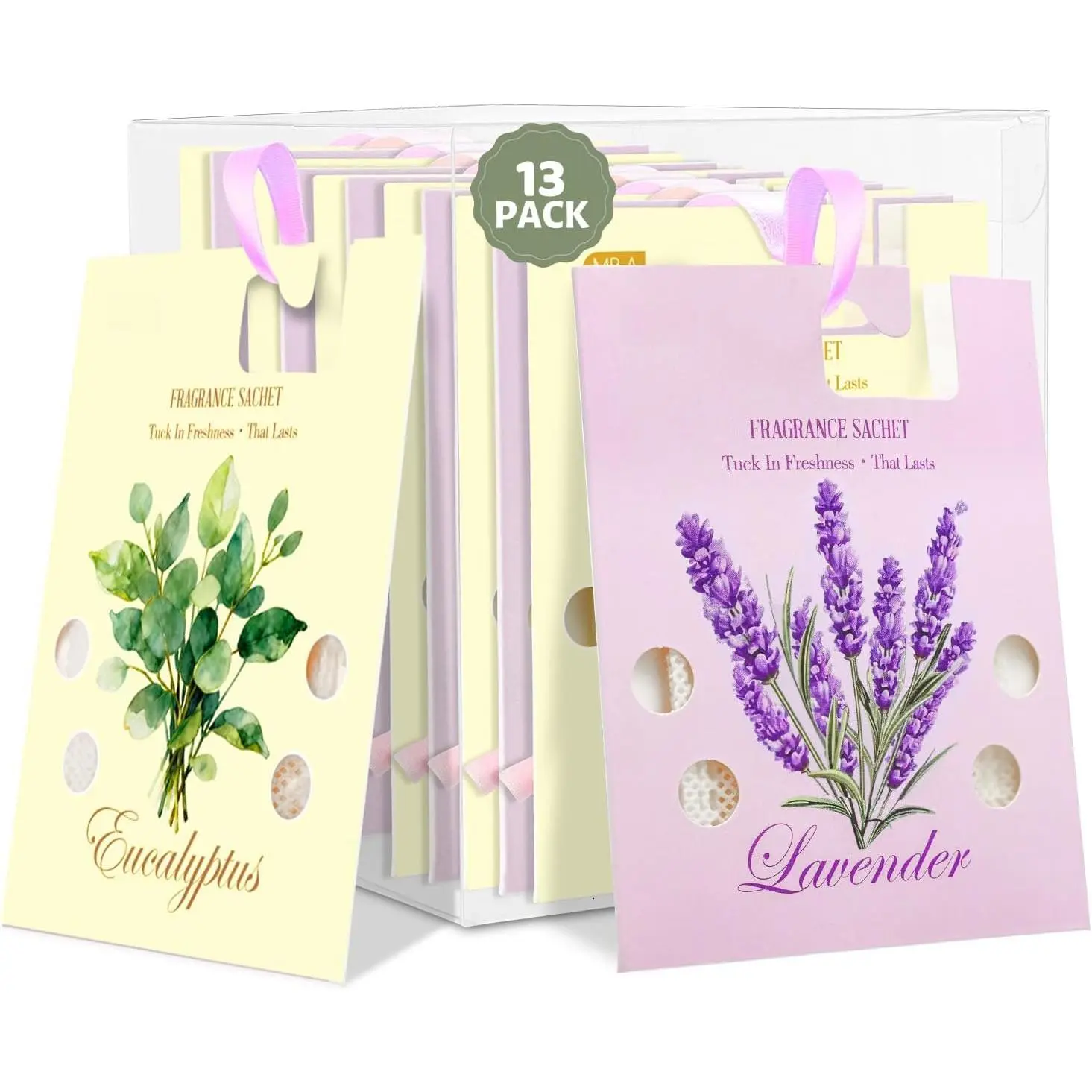 13Packs Lavender Eucalyptus Scented Sachet Bags,  Sachet Bags for Drawers and Closets, Air Fresheners for  and , Closet Deodorizer Scented Drawer Fresheners for Dresser