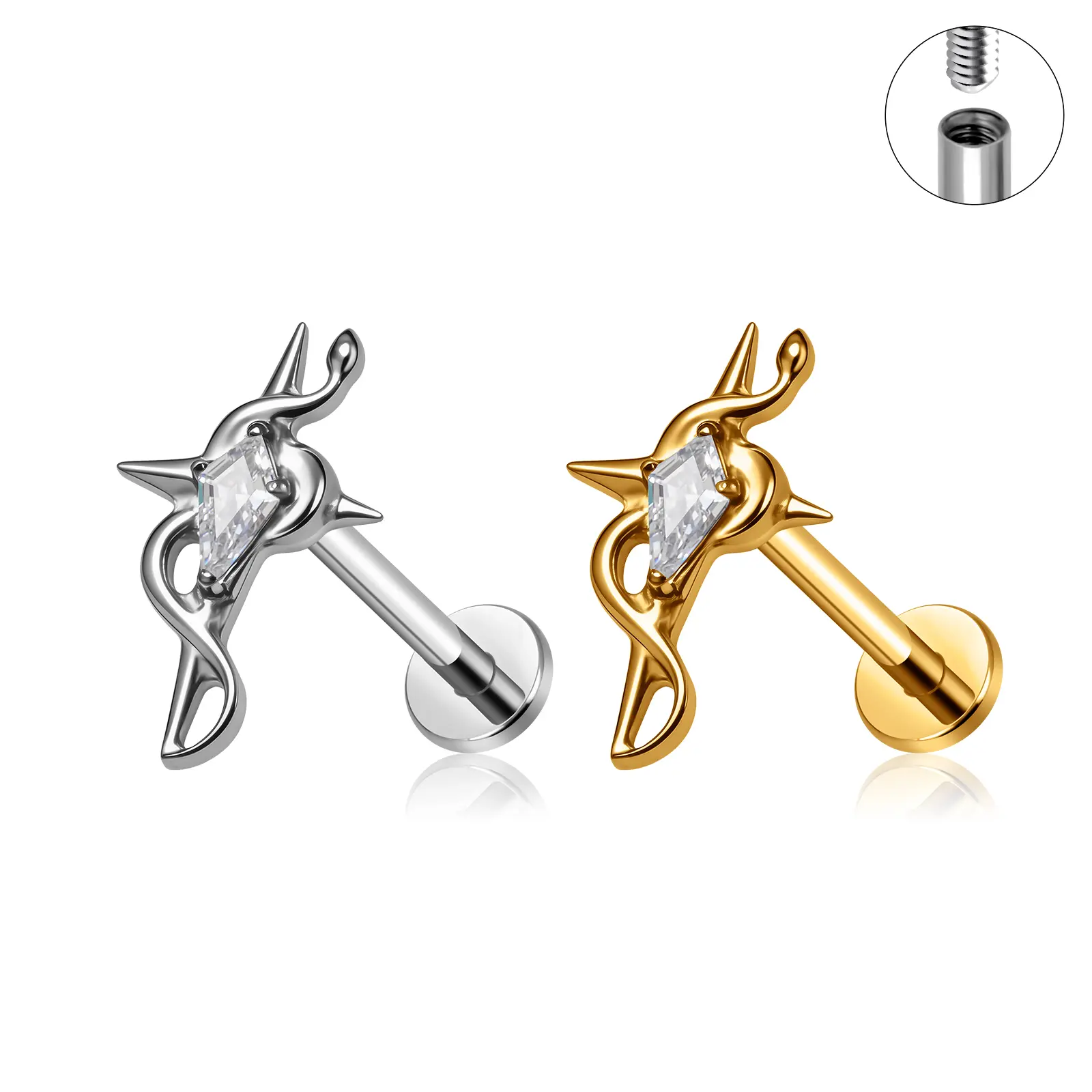 Snake Earrings Gold Silver Snake Stud Earrings Serpent Wrap Earrings Unique Fashion Earrings for Women Statement Ear Jewelry