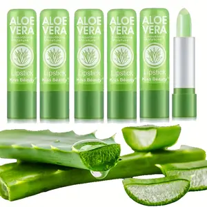 5 long-lasting aloe vera color-changing lipsticks, nourishing lip balm moisturizing magic temperature-sensitive lip gloss lip makeup, daily lip care, lip hydration, subtle color change, transparent lip gloss, moisturizing ingredients, nourishing formula,
