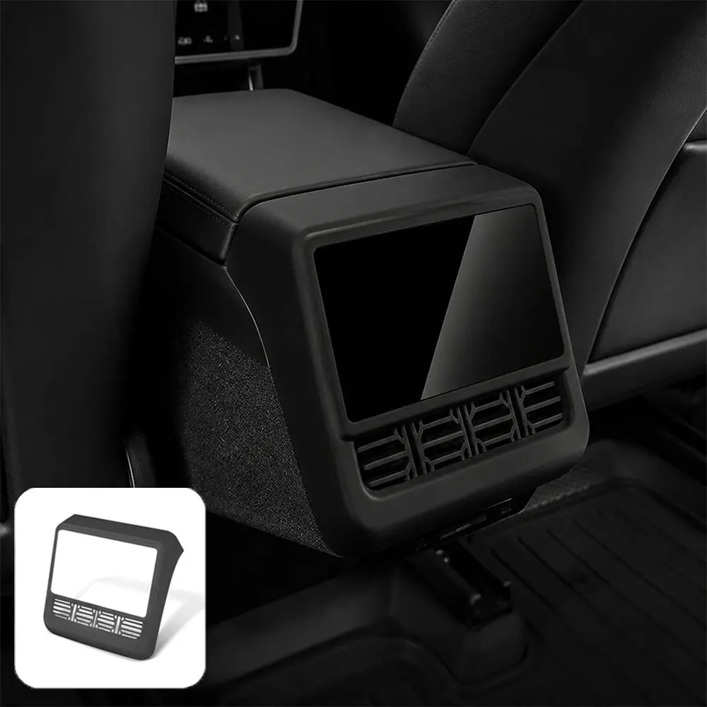 Soft Skin-friendly Material Rear Screen Vent Protector Frame for Tesla Custom-fit Easy Snap-on Install Shields Vents From Dust Debris & Spills Model Y Juniper & Model 3 Highland Keeps Rear Screen Airflow Clear & Interior Clean