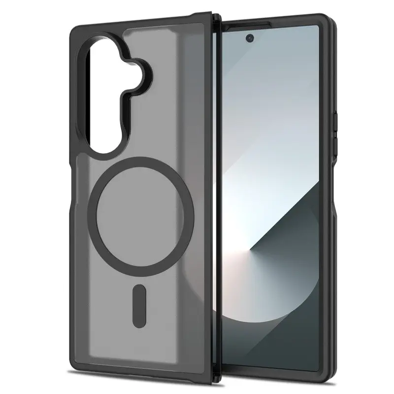 Matte Folding Magnetic Phone Case for Samsung Galaxy Z Fold 7, Ultra-Thin Protective Cover, Skin Tone
