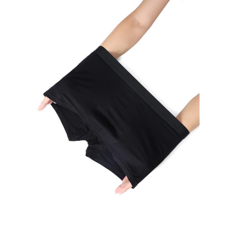 A Pack of 10 Black Bamboo Fiber Men'S Underwear, Suitable for Sports And Casual Wear, Moisture-Wicking, Skin-Friendly, Soft, Affordable for Students, Stylish And Classic for All Seasons.Socks Fabric