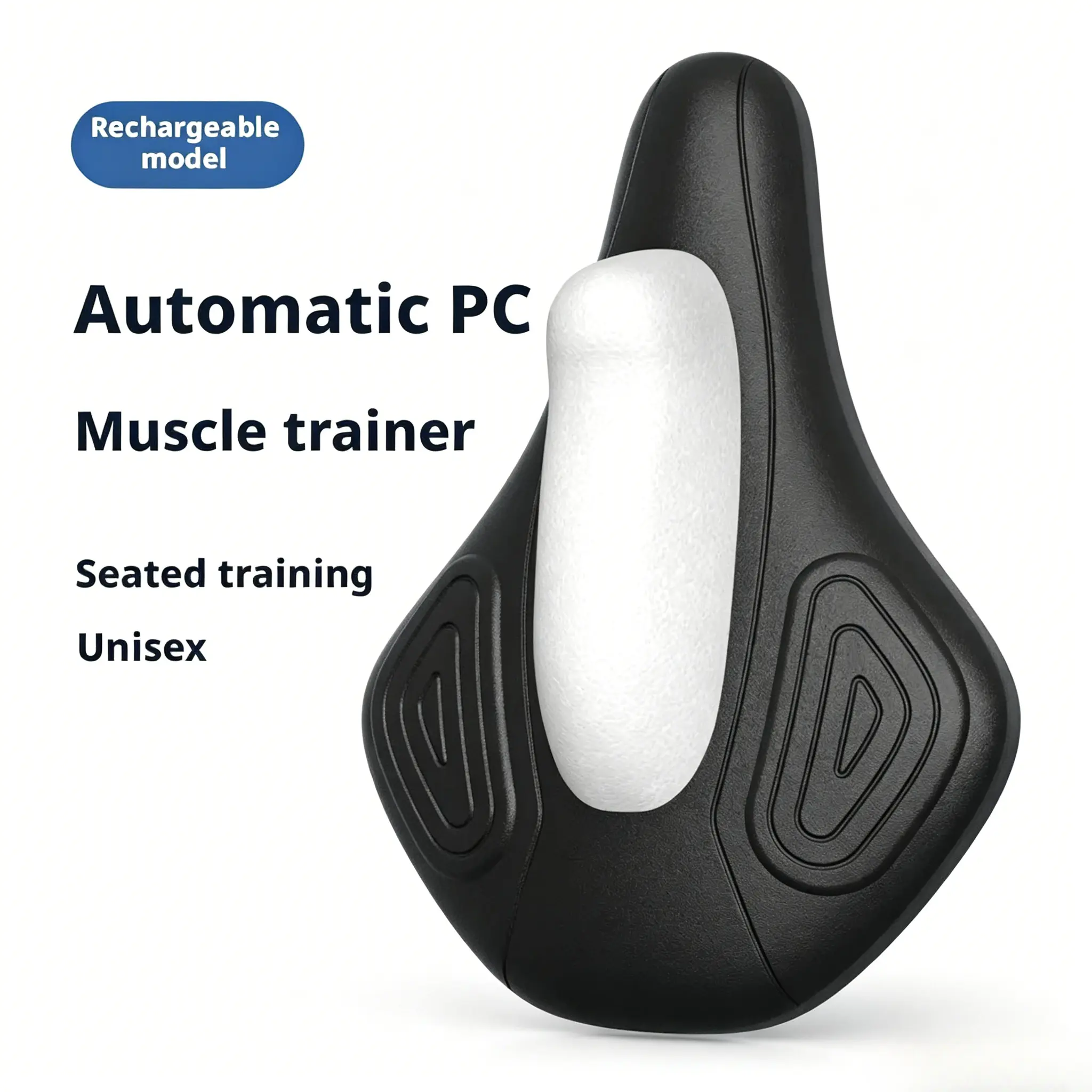 Electric PC Muscle Kegel Trainer, a Multifunctional Adductor Massager for Both Men and Women's Sphincter and Pelvic Floor Muscle Exercise