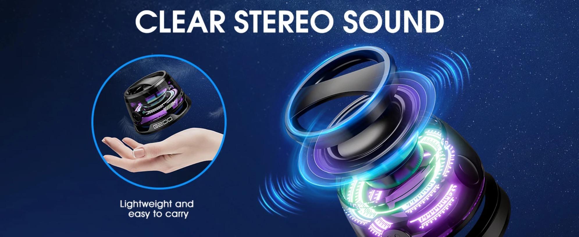 Portable Bluetooth Speaker Phone Holder RGB Lighting Magnetic Speaker BT5.3 Mini Sound Box 7 Hours Playback Easy to carry