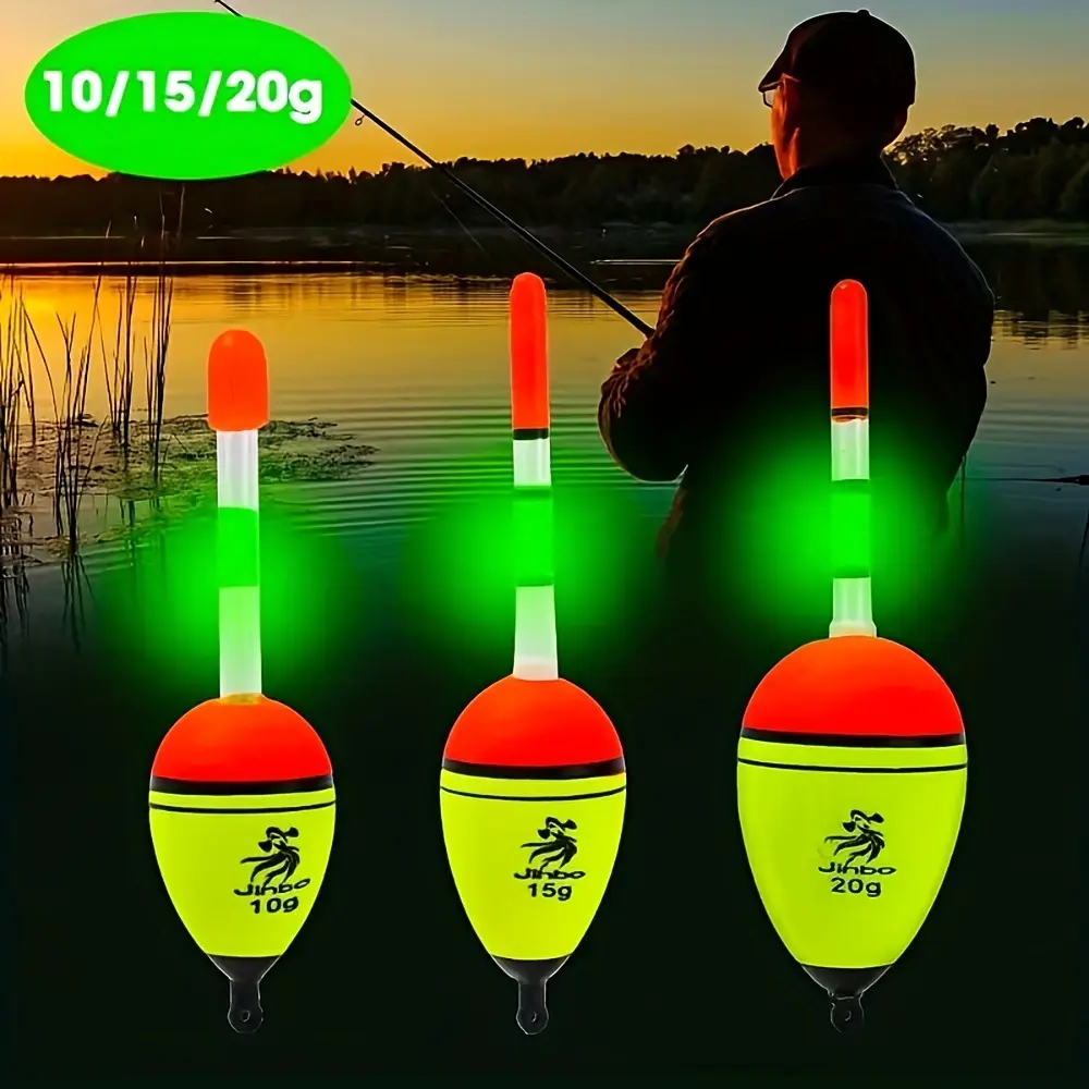Durable EVA Glow-in-the-dark floating buoy for fishing and rafting - stable, lightweight design (10/15/20g) - basic angler gear for fishing enthusiasts, family Tours, biking, and making your life colorful