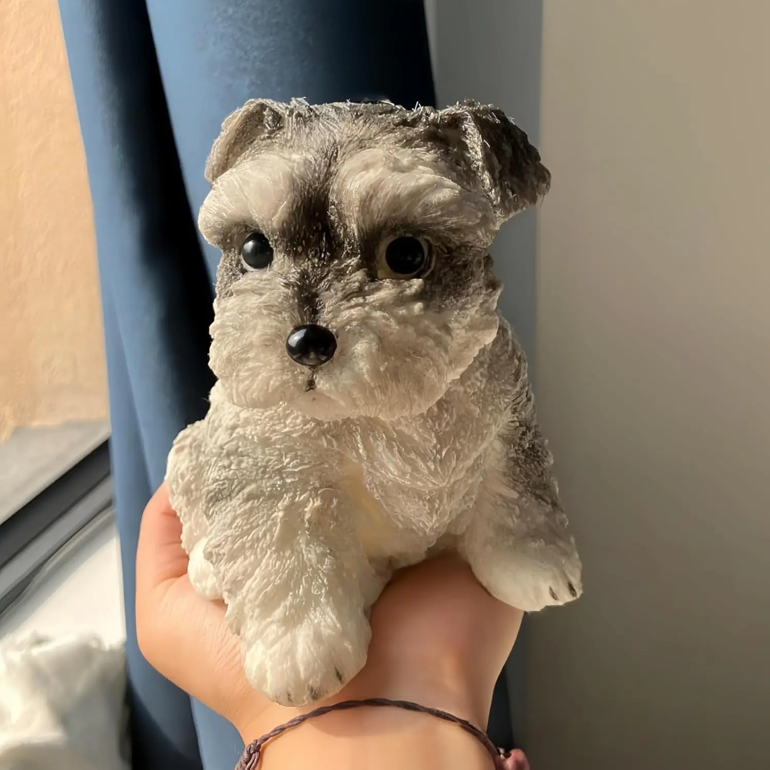 6in Big Schnauzer Squishy Dog, Handmade Soft Chenille Squishies, Squeeze Squishy Stress Relief Toy for Kids, Perfect Relaxation & Fun Gift (Taba Design), Squeeze Squishy Stress Relief Toys
