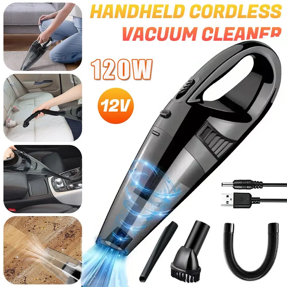 Mini Cordless Handheld Vacuum Cleaner - 6000Pa Powerful Suction, HEPA Filter, USB Rechargeable, ABS+PP Compact Portable Lightweight for Home & Car Cleaning (Pet Hair, Dust, Crumbs)