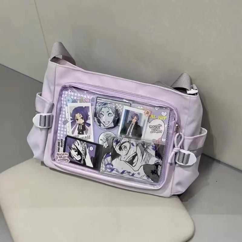 New Japan Style Transparent Postcard Display Shoulder Women Badge DIY Decoration Crossbody Bag Anime Expo Class Tote Itabag
