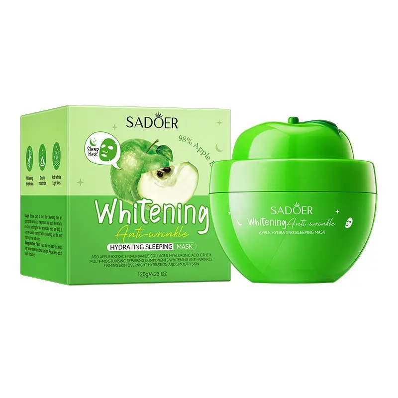 Fruit Sleeping Mask 120g 4 Scents Optional Hydrating Overnight Mask Lazy Skin Care Gift For Women