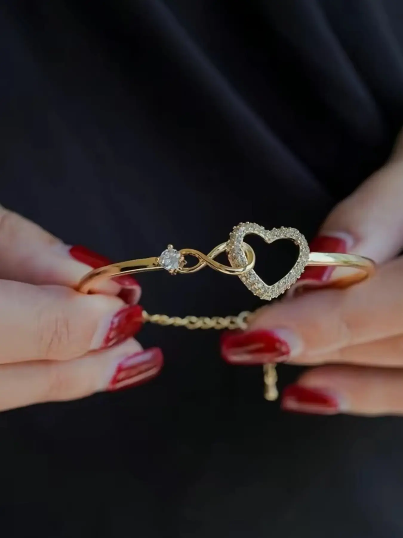 Forever Connected Bracelet for Daughters, Infinity Heart Design, High-Quality Jewelry, Perfect for Milestone Celebrations, No Card Included