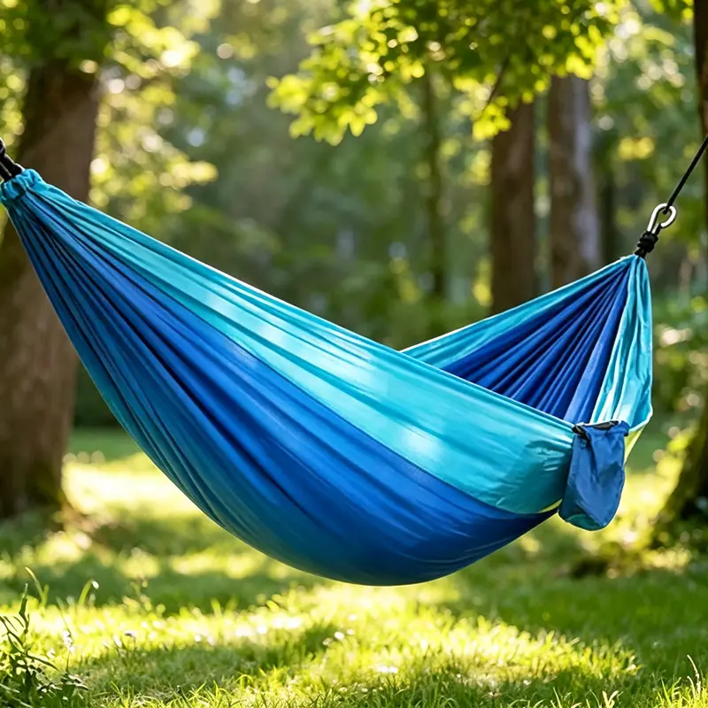 1-Person Lightweight Hanging Bed with - Portable Indoor/Outdoor Hammock for Camping,Hiking,Beach - Heavy-Duty Soft Fabric,Compatible with Trees/Stand - Ideal for Backpacking,Home,Travel - Ideal for Adults & Teens (106inch Height,396LB Capacity)