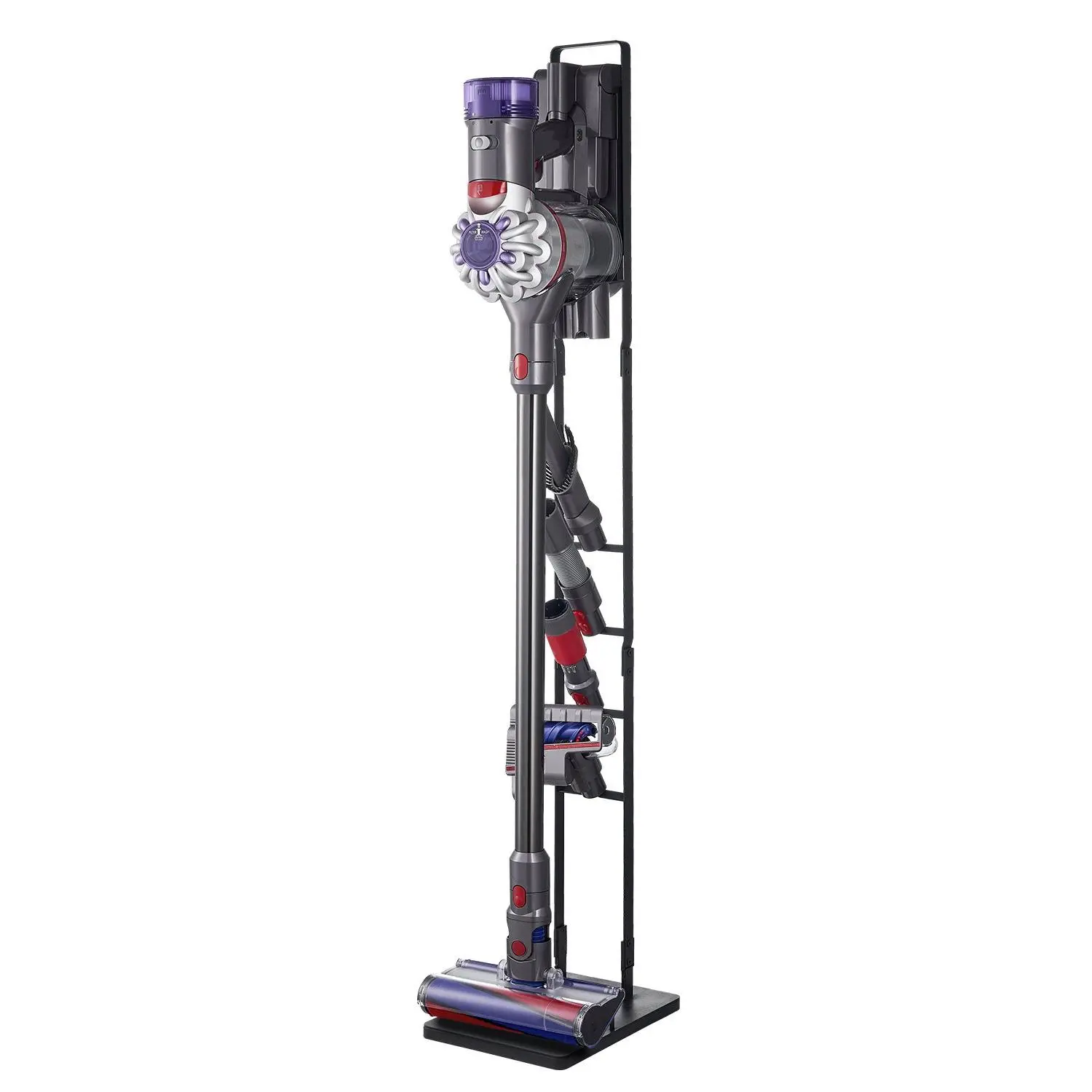 【Summerfinds】VEVOR Vacuum Stand, Compatible With Dyson V6 V7 V8 V10 V11 V15, Stable Vacuum Stand Holder with 4 Hooks for Dyson DC30 DC31 DC34 DC35 DC58 DC59 DC62 D74 Cordless Upright Vacuum Cleaners & Accessories