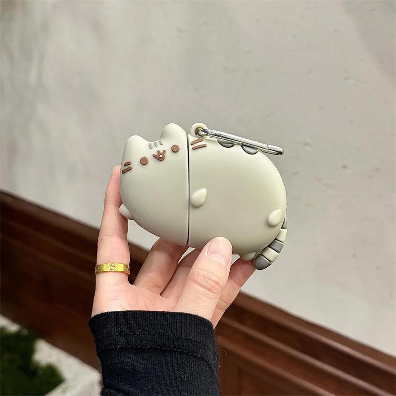 Creative Cat Silicone Case for AirPods 4 Airpod 1 2 3 Pro Pro2  Bluetooth Earbuds Charging Box Protective Earphone Case Cover