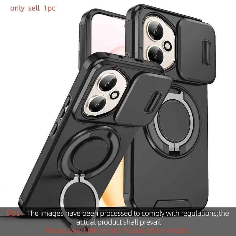 For Honor 400 Pro Slide Camera Protection Magnetic Stand Protective Phone Case for Honor 400 Lite Defender Cover Accessories