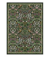 Moynesa Floral Washable Faux Cashmere Rugs, 8x10 Area Faux Cashmere Rug for Living Room, Soft Large Boho Bedroom Faux Cashmere Rugs, Flower Non Slip Ultra Thin Botanical Carpet for Dining Room Nursery Office, Beige