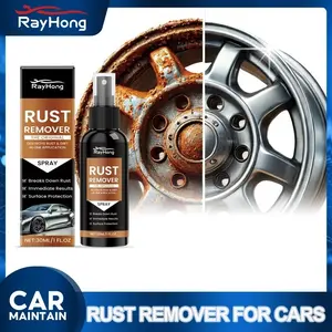 Rust Remover for Cars Fast Acting Penetrating Gel Metal Safe Corrosion Dissolver Car Parts Cleaner Anti Rust Treatment 30ml
