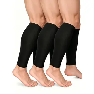 1/3 Pairs lightweight summer leg Calf Compression Sleeves  for Men Women Soft Breathable Leg Support Running Shin Splints Relief Knee Saver Black Healthcare Tool Patellaband,20-25mmHg Graduated Support for Leg Swelling & Circulation