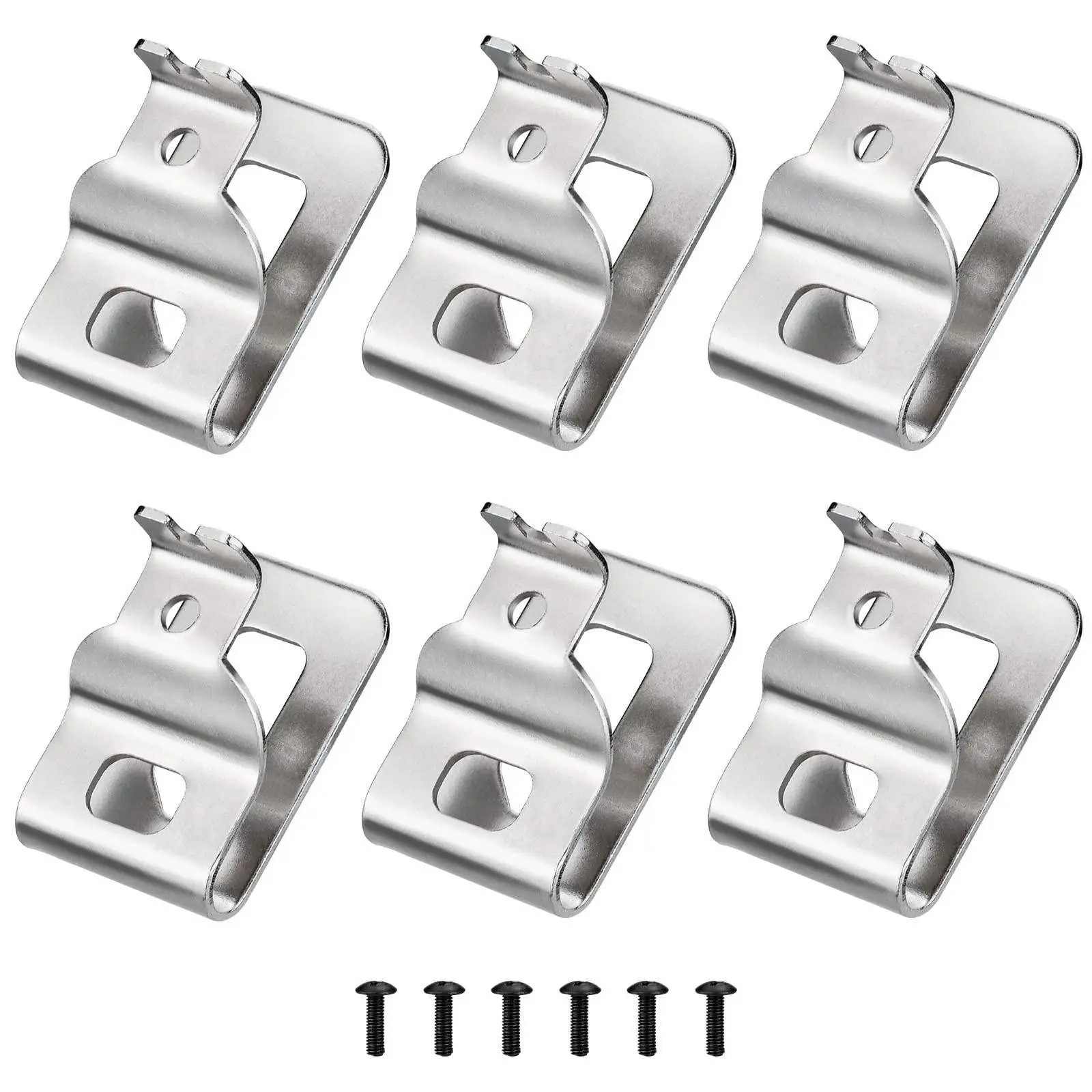 Dewalt Drill Belt Clip Industrial Replacement Set, 6 Pieces with Screws, Compatible with Dewalt 20v Dcn980, Dcn985, L2 Models, Essential Accessories