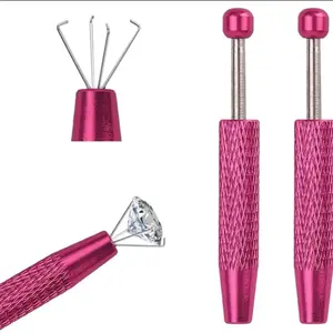 2pcs Jewelry Making Tweezer Set, Non-Magnetic Steel Craft Tools, Four-Prong Clamp, Bead Making Tool Kit, Advanced Electronic Soldering Tweezers，Multifunctional gripper